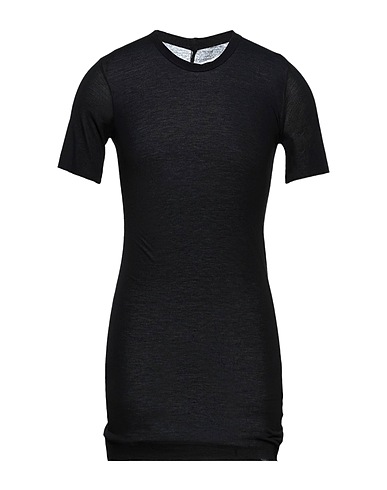 RICK OWENS Basic T-shirt Black 88% Viscose, 12% Silk