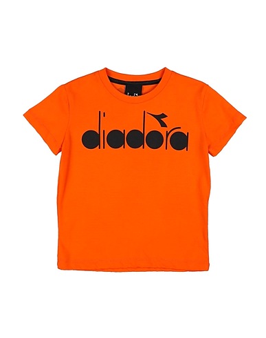 DIADORA T-shirt Orange 100% Cotton