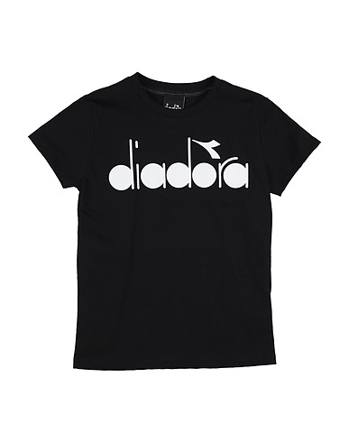 DIADORA T-shirt Black 100% Cotton
