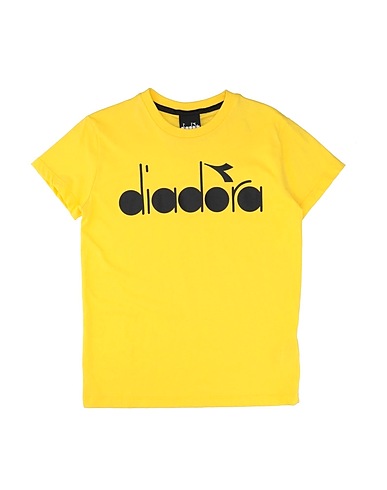 DIADORA T-shirt Giallo 100% Cotone