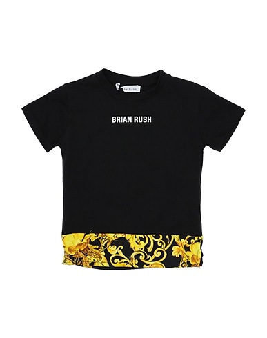 BRIAN RUSH T-shirt Nero 100% Cotone