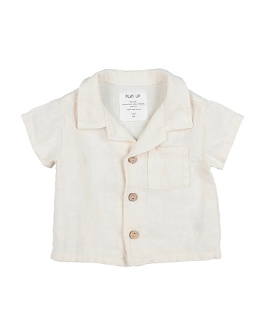 PLAY UP Solid colour shirts & blouses Ivory 100% Linen