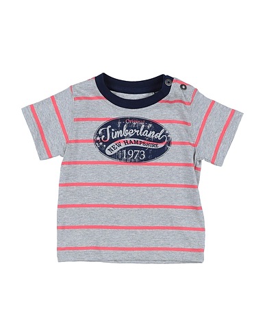 TIMBERLAND T-shirt Light grey 100% Cotton, Elastane