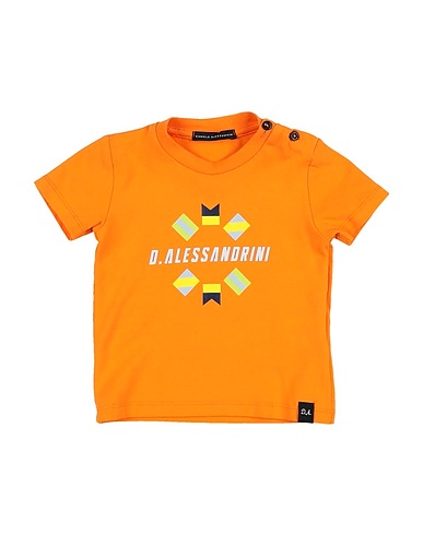DANIELE ALESSANDRINI T-shirt Orange 90% Cotton, 10% Elastane
