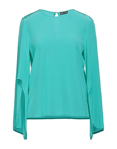 MALÌPARMI Silk top Turquoise 100% Silk