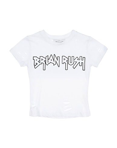 BRIAN RUSH T-shirt Bianco 100% Cotone