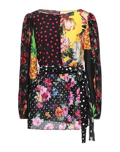 DOLCE&GABBANA Top Black 99% Silk, 1% Elastane