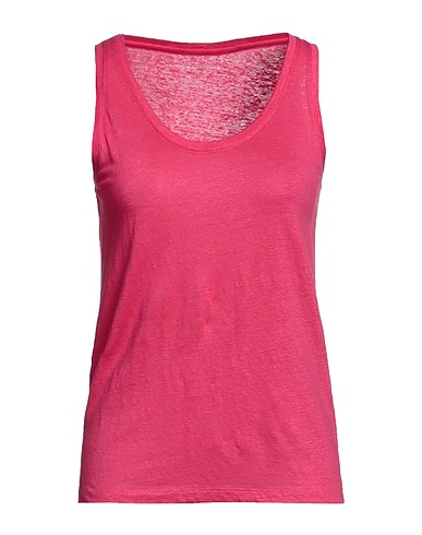 MAJESTIC FILATURES Canotta Fucsia 94% Lino, 6% Elastan