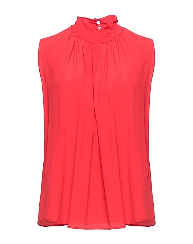 LIVIANA CONTI Top Red 69% Acetate, 31% Silk