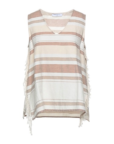 BEATRICE .B Top Beige 55% Linen, 45% Cotton