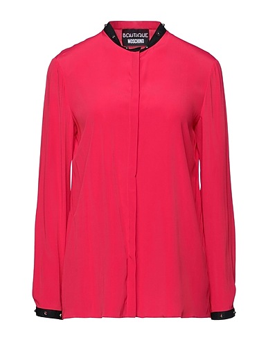 BOUTIQUE MOSCHINO Patterned shirts & blouses Red 68% Acetate, 32% Silk
