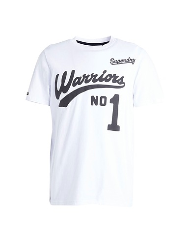 SUPERDRY T-shirt BLACK OUT TEE
 White 100% Cotton