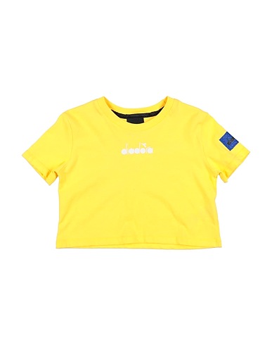 DIADORA T-shirt Giallo 100% Cotone