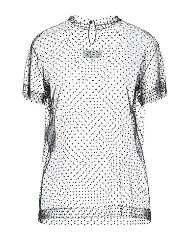 MAISON MARGIELA Top Black 93% Polyamide, 7% Viscose