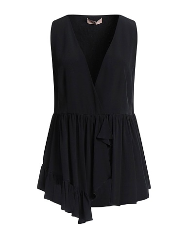 TWINSET Evening top Black 66% Viscose, 34% Silk