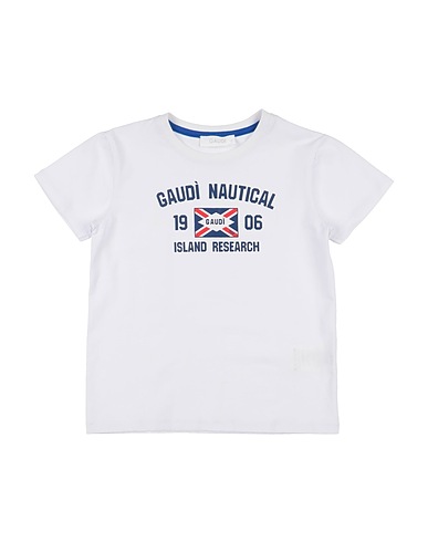 GAUDÌ T-shirt White 98% Cotton, 2% Elastane