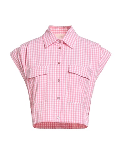 VICOLO Checked shirt Pink 100% Cotton