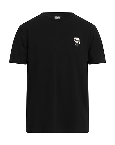 KARL LAGERFELD T-shirt Black 95% Cotton, 5% Elastane