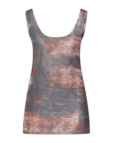 CIVIDINI Top Piombo 82% Cotone, 18% Poliammide