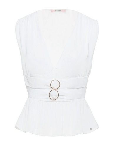 GUESS Top Blanc 100% Polyester
