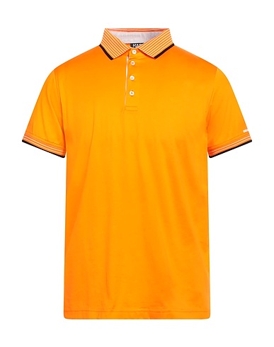 KARL LAGERFELD Polo shirt Orange 100% Cotton