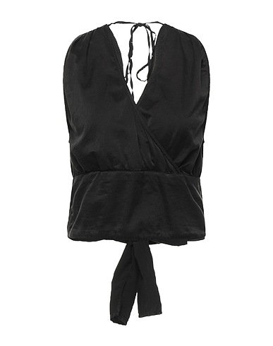 JIJIL Top Nero 58% Cotone, 35% Seta, 7% Elastan