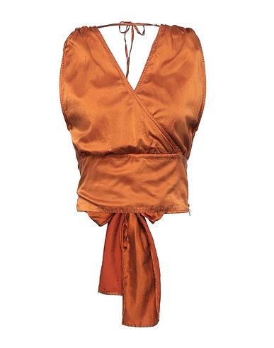 JIJIL Top Kamel 58% Baumwolle, 35% Seide, 7% Elastan