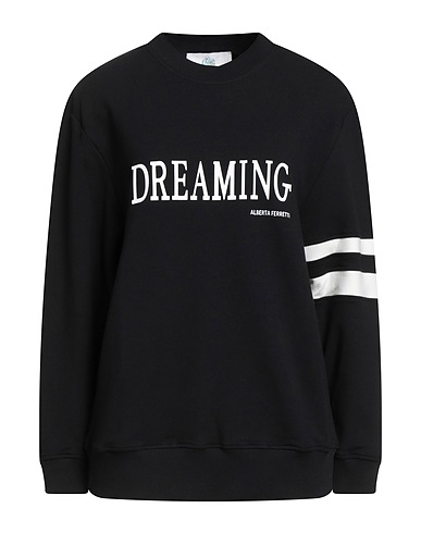 ALBERTA FERRETTI Sweatshirt Schwarz 95% Baumwolle, 5% Elastan