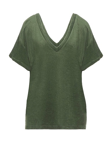 MAJESTIC FILATURES T-shirt basique Vert militaire 50% Coton, 50% Modal