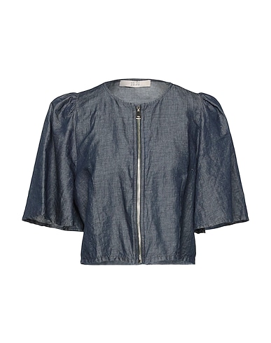 19.70 NINETEEN SEVENTY Denim shirt Blue 50% Linen, 50% Cotton