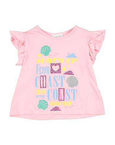 GAUDÌ T-shirt Pink 95% Cotton, 5% Elastane