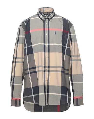 BARBOUR Kariertes Hemd Beige 100% Baumwolle