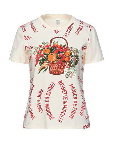 TORY BURCH T-shirt Ivory 100% Cotton