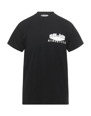BEL-AIR ATHLETICS Ｔシャツ ブラック コットン 100%