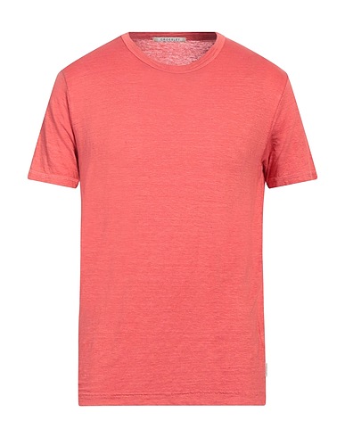 CROSSLEY Basic T-Shirt Coral 96% Linen, 4% Elastane
