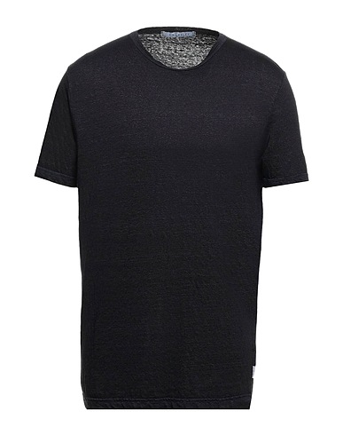 CROSSLEY Basic T-Shirt Black 96% Linen, 4% Elastane