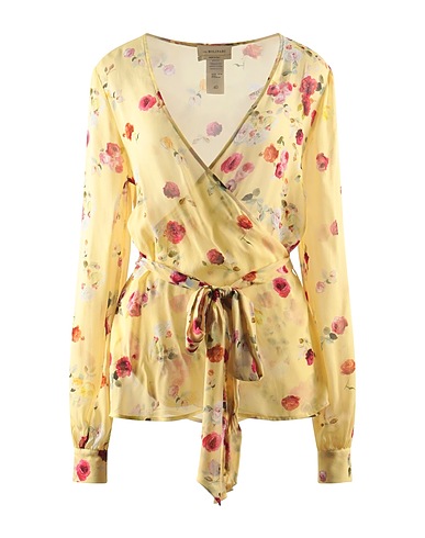 ANNA MOLINARI Camicie e bluse a fiori Giallo 100% Viscosa