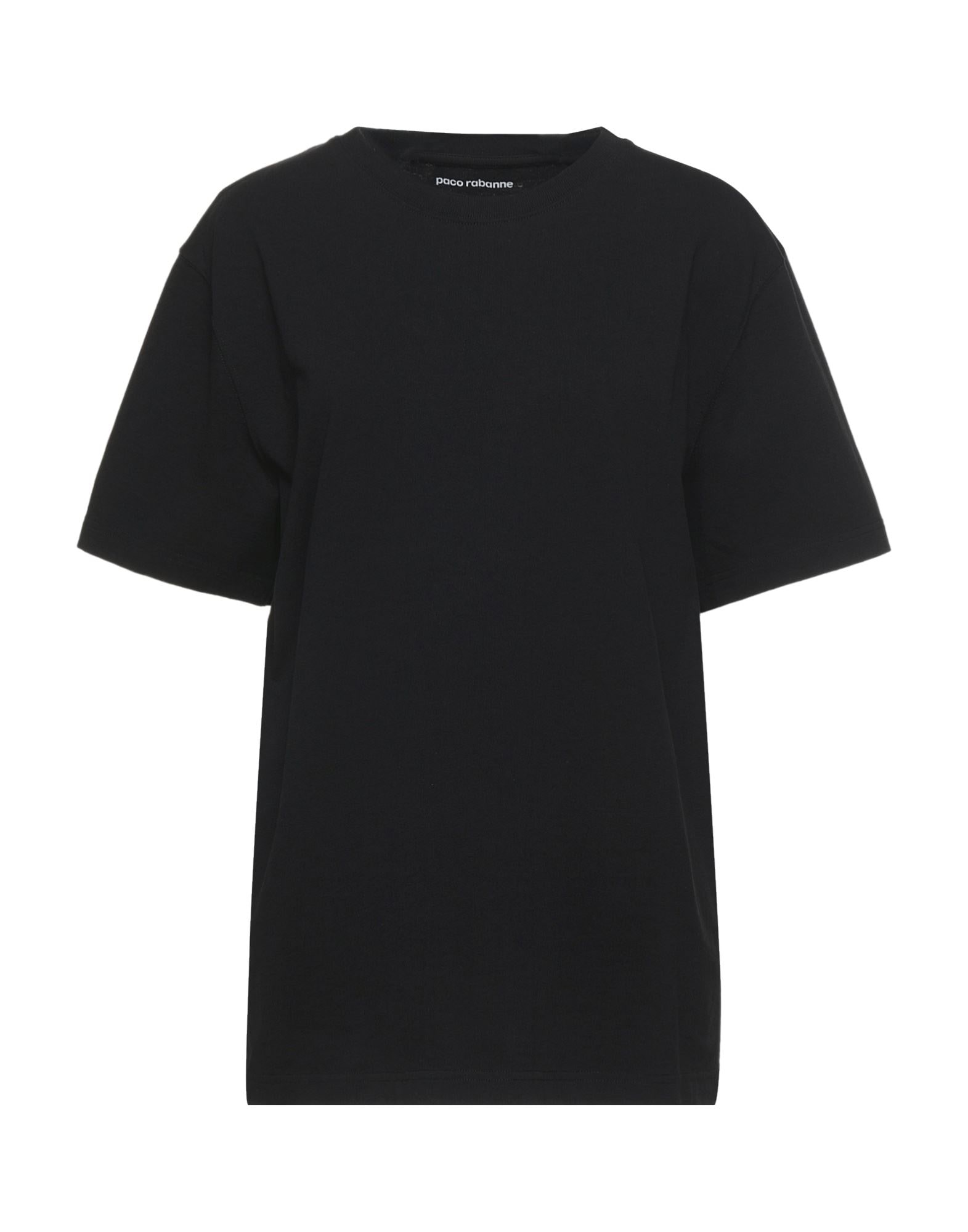 Tシャツ・カットソー RABANNE Woman T-Shirt Black 24PJTE148VI0353 P001 RABANNE | Black Women's T-shirt | YOOX