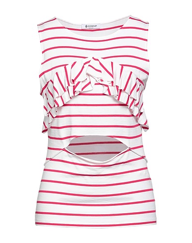 DONDUP Tank top Red 96% Viscose, 4% Elastane