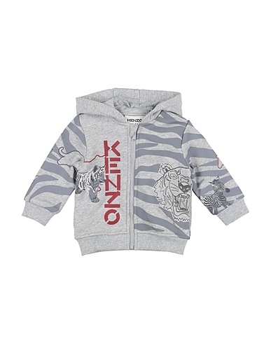 KENZO KIDS Hooded sweatshirt Grey 85% Cotton, 15% Polyester, Elastane