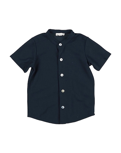 J.O. Milano Solid colour shirt Midnight blue 100% Cotton