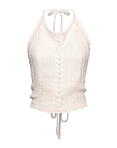 PINKO Top Beige 100% Cotton