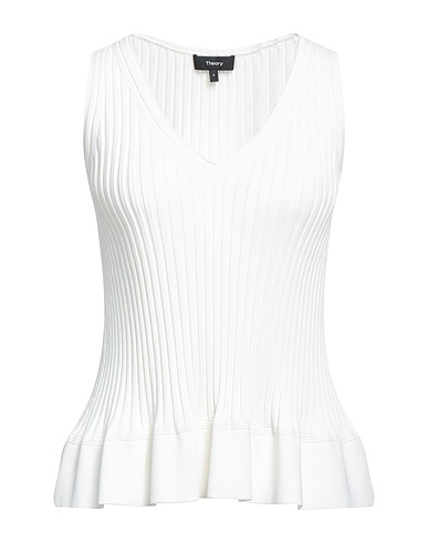 THEORY Maglia Gilet Off white 85% Rayon, 13% Nylon, 2% Elastan