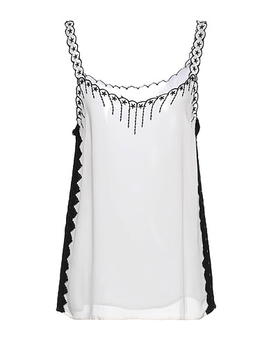 PINKO Camisole Ivory 100% Viscose, Cotton, Polyester