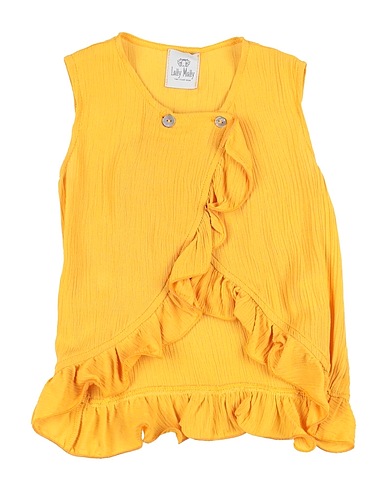 LALLY MALLY Top Giallo ocra 100% Viscosa