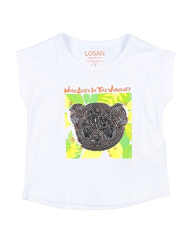 LOSAN T-shirt White 100% Cotton