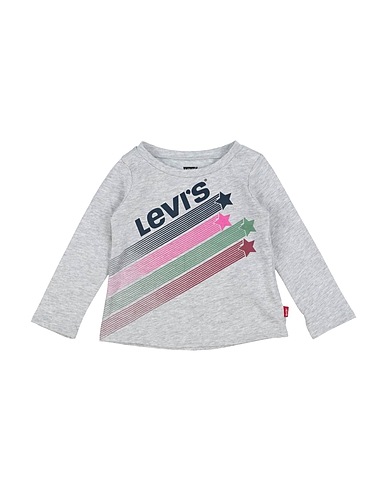 LEVI'S T-shirt Light grey 60% Cotton, 40% Polyester