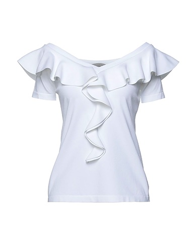 D.EXTERIOR T-shirt White 75% Viscose, 25% Polyester