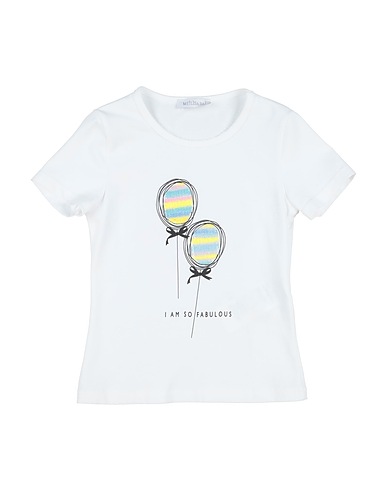 MEILISA BAI T-shirt White 96% Cotton, 4% Elastane