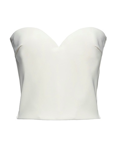 CHIARA BONI LA PETITE ROBE Top Ivory 72% Polyamide, 28% Elastane
